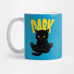 Gloomy black cat Mug